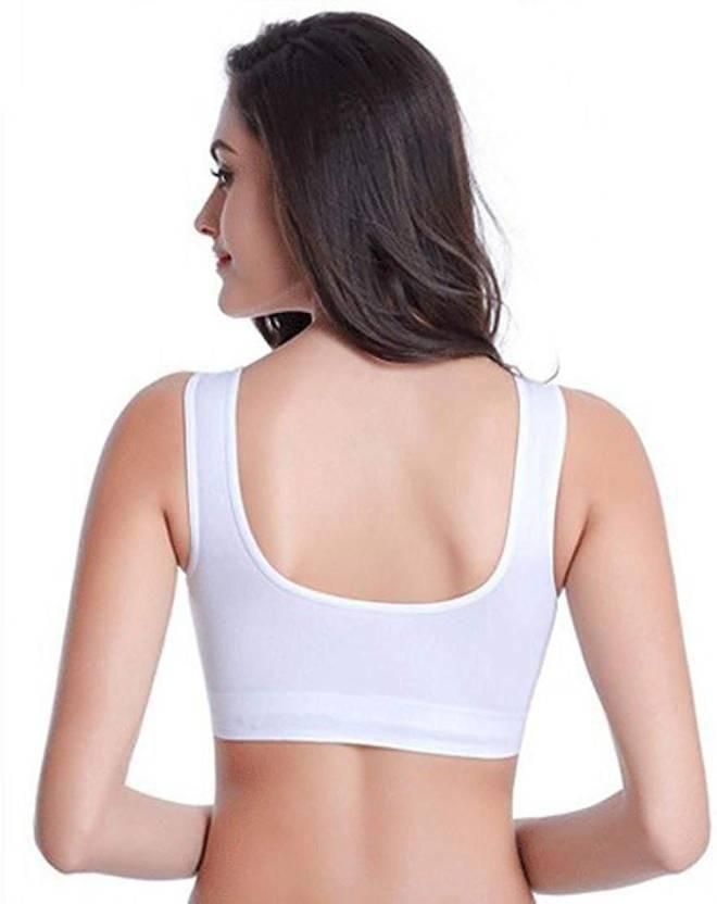   Women's Cotton Solid Non Padded Air Bra Pack of 3 - Faydekasauda 