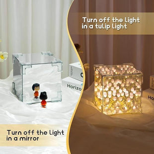   Tulip Cube Mirror Lamp - Faydekasauda 