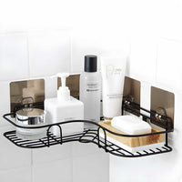   Metal Bathroom Corner Rack Storage Shelves - Faydekasauda 