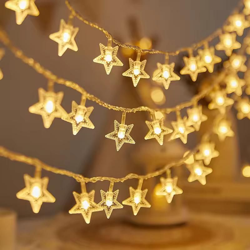   Serial String Star Lights for Decoration - Faydekasauda 