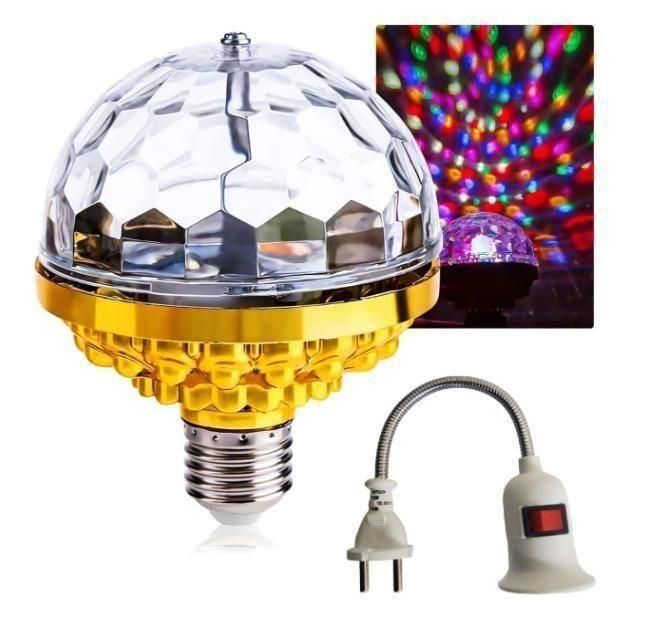   Rotating Magic Ball Light with Lamp Holder Set - Faydekasauda 