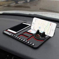   HSR Car Accessories Multifunction Phone GPS Holder Anti-Slip Silicone Pad and Car Mobile Holders for Car Dashboard - Faydekasauda 