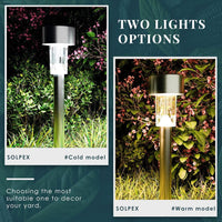   Solar Pathway Led Lights For Outdoor (Packof 2) - Faydekasauda 