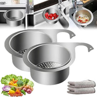   Stainless Steel Swan Drain Basket Sink Strainer - Faydekasauda 