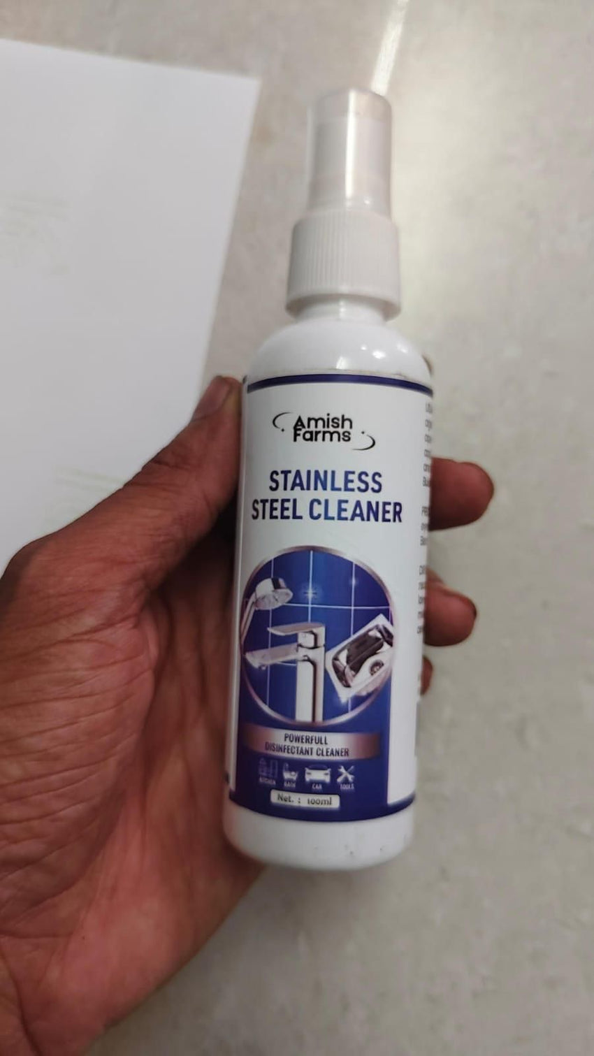   Stainless Steel Cleaner and Polish- 100 ML - Faydekasauda 