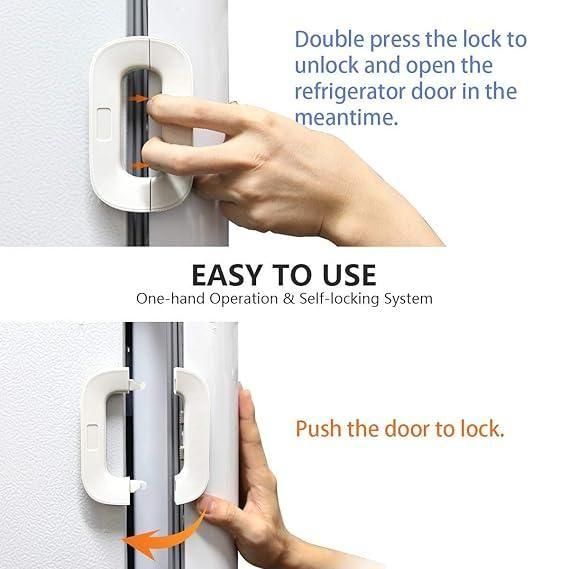   Refrigerator Lock l Cabinet Locks with Strong Adhesive - Faydekasauda 