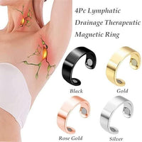   Lymphatic Drainage Therapeutic Magnetic Ring for Men and Women ( Black ) - Faydekasauda 