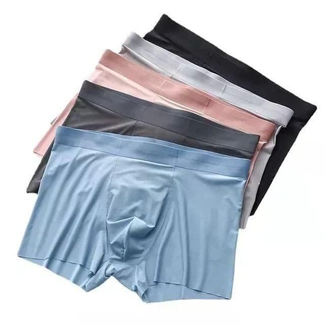   Men's Ice Silk Briefs Boxers (Pack of 5) - Faydekasauda 