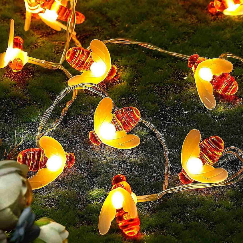   Honey Bee String Lights for Indoor Outdoor Decoration - Faydekasauda 