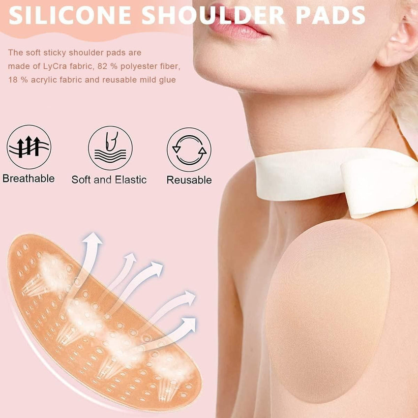   Soft Silicone Anti-slip Shoulder Push-up Pads - Faydekasauda 