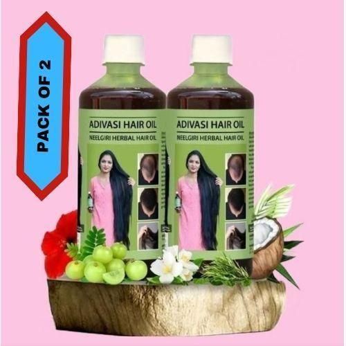 Adivasi Nilgiri Herbal Hair Oil 125ml (Pack of 2) - Natural Herbal Hair Care for All Hair Types