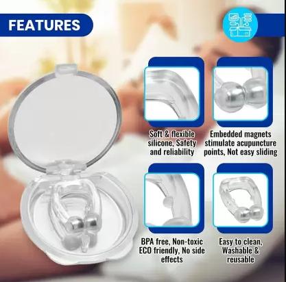   Anti Snoring Nose Clip Device for Men Women Nasal Strips Stops Snoring Stopper Anti-snoring Device  (Nose Clip) - Faydekasauda 