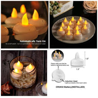   Battery Operated LED Candle Diya Decorative Lights Pack of 12 - Faydekasauda 