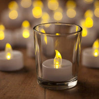   Battery Operated LED Candle Diya Decorative Lights Pack of 12 - Faydekasauda 