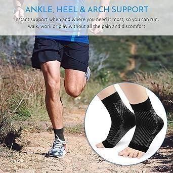   BD Swelling Arch Heel Socks yoga sport protect socks Pack of 2 Pair - Faydekasauda 