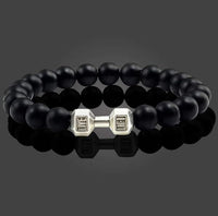   Black Matte Agate Onyx Beads Bracelet Pack of 2 - Faydekasauda 